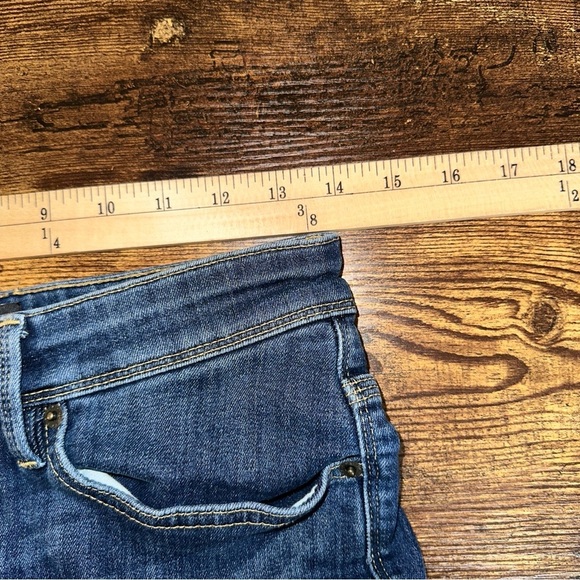 DU/ER Mens Jeans Blue 28x28 L2X Slim Taper Fit Performance Whiskered Denim - Picture 4 of 13